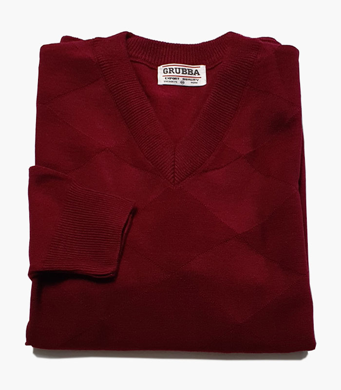 Chompa Dralon M/L Guinda