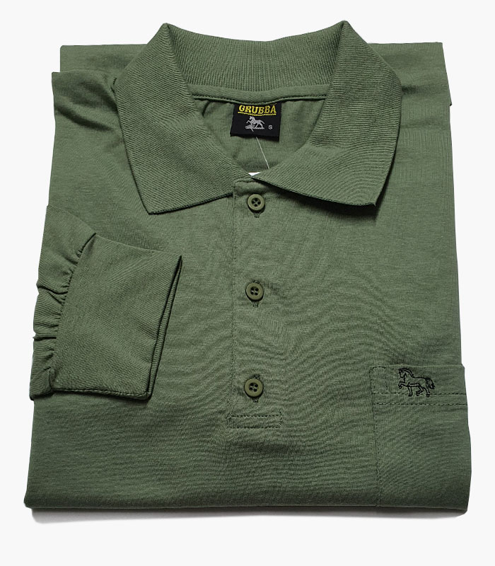 Polo Camisero Algodon Manga Larga